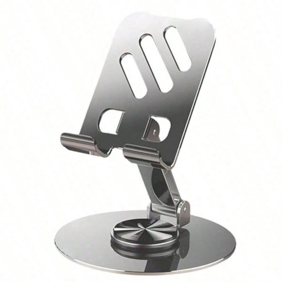 HLJJUEJUEZI Foldable Cell Phone Stand Metal Portable Phone Holder Fully Adjustable Rotatable Cell Phone Holder For Desk For