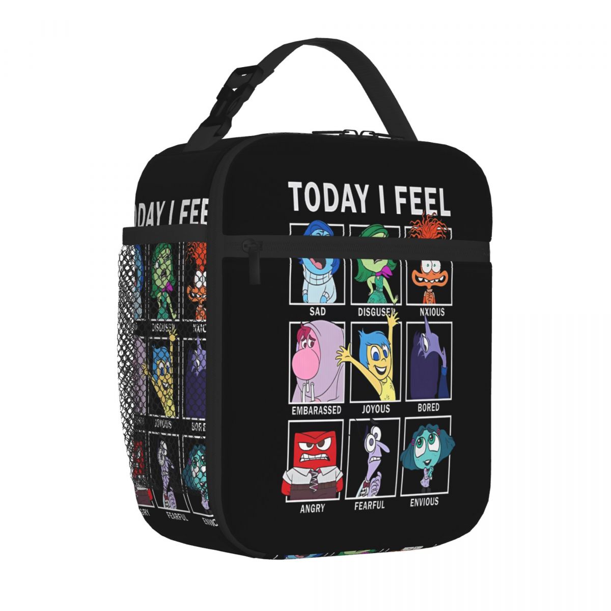 Bestselling Inside Out Today I Feel Fruit Print Sports Lunch Bag Workday Snack Lunch Box Bag One Size
