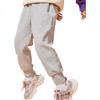Piggy Banner Girls' Pants Winter 2025 New Thin Fleece Lined Sports Sweatpants Children's Warm Long Pants