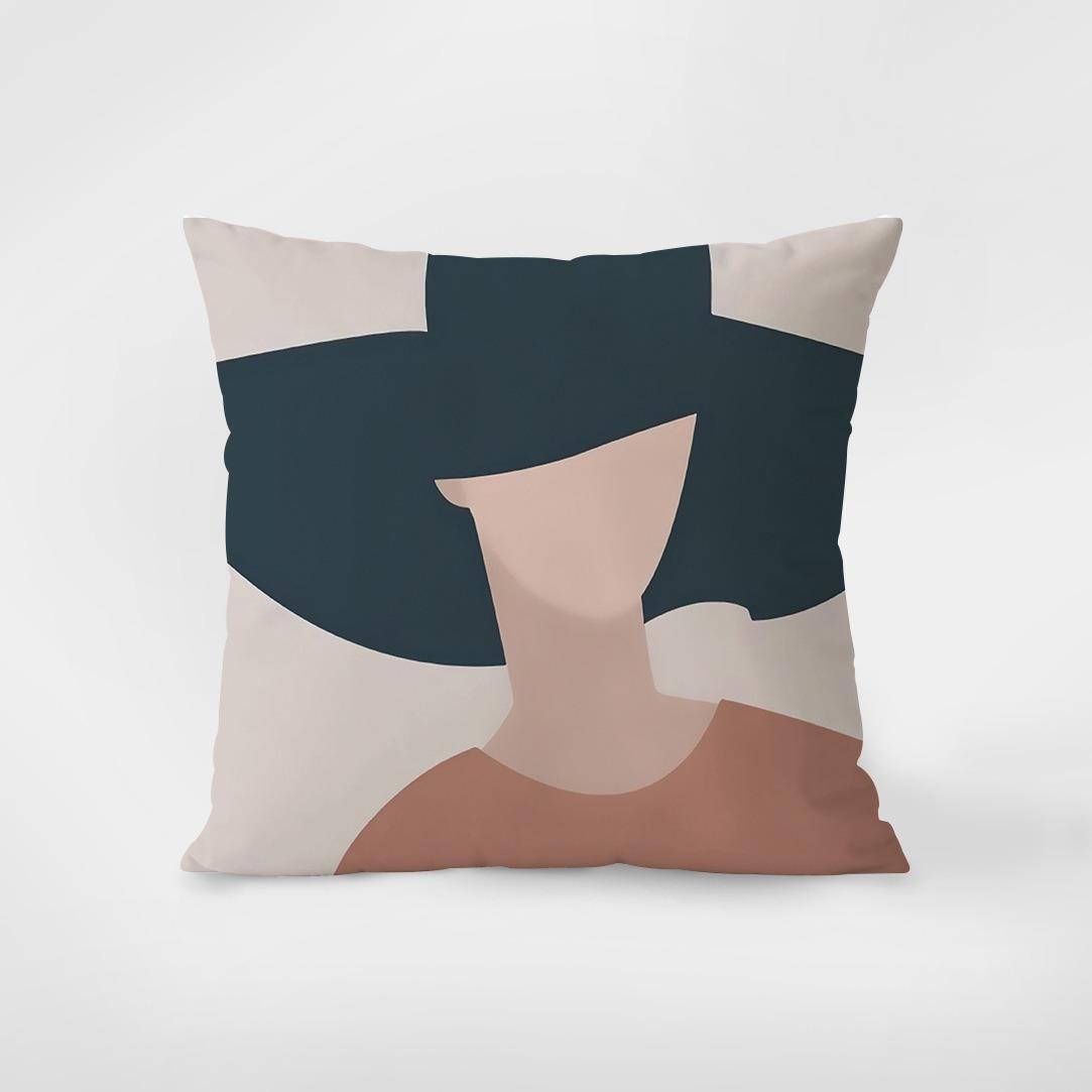 

Простая иллюстрация Декоративная наволочка для спальни, гостиной, квадратная подушка, наволочка 40x40cm