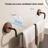 Anti-Rust Bathroom Towel Hanger Simple Installation Single Bar Storage Holder  Bathroom Accessorie