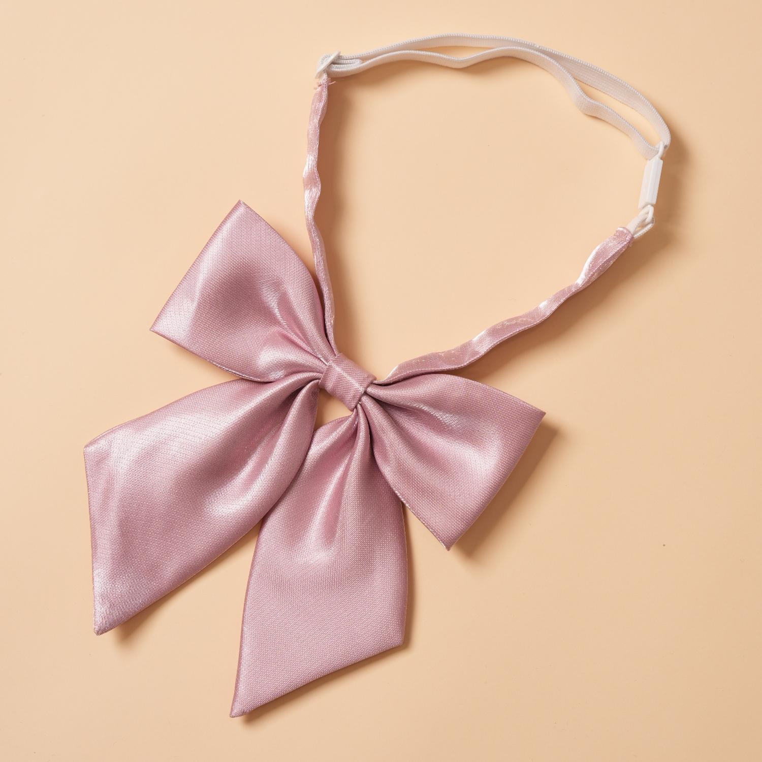 

Модный свежий академический стиль JK однотонный универсальный галстук-бабочка с кружевной отделкой