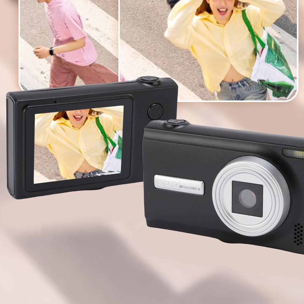 Digital Camera for Photography 50MP 1080P HD Auto Multi Digital Zoom Mirrorless Video Camera with 2.4 Inch Screen for Travel