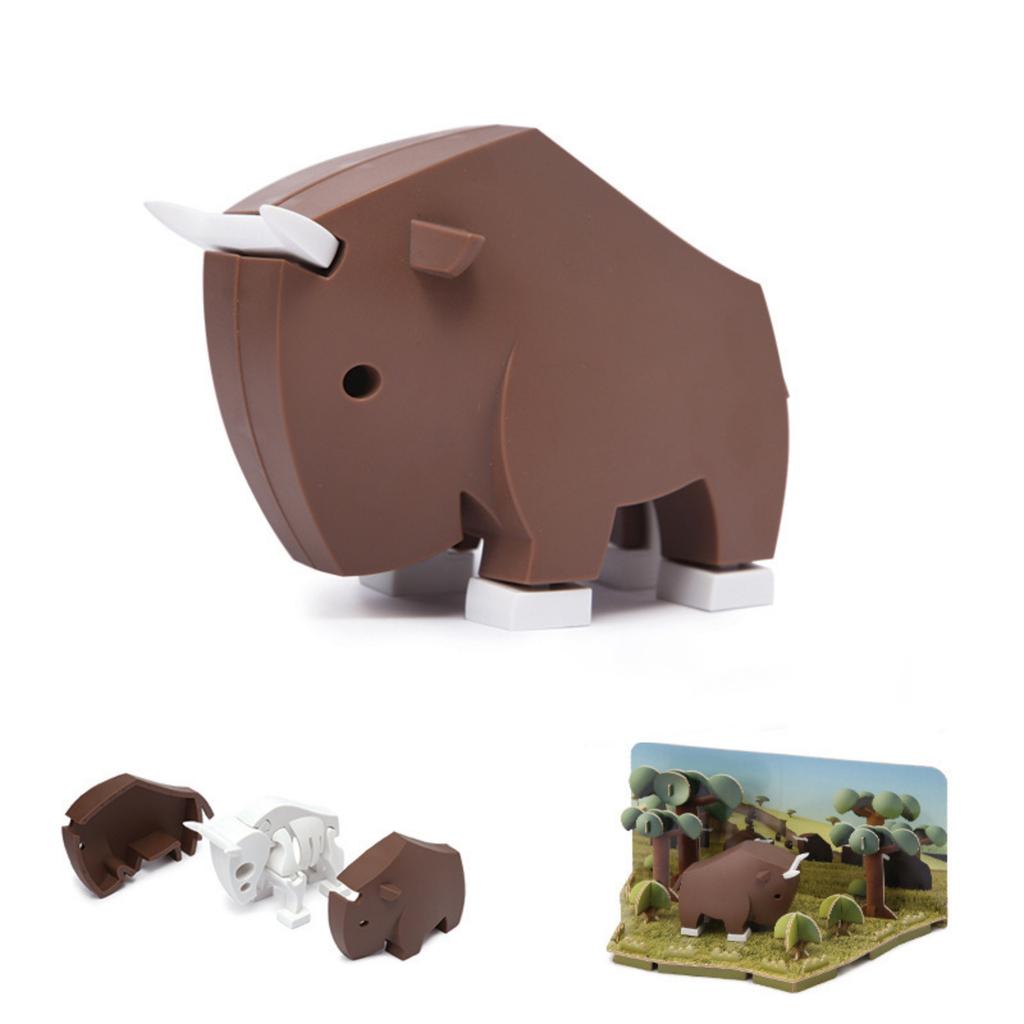 Grassland Series Children's Educational, Brain-stimulating, Hands-, Magnetic Assembly Building Block Toy Model