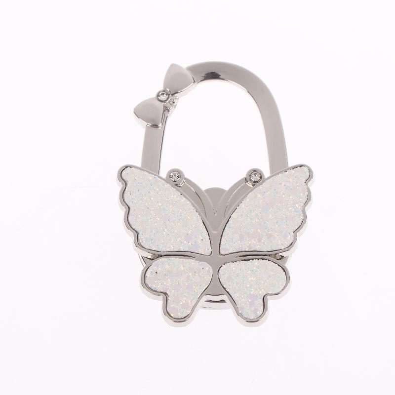 Portable Foldable Fashion Butterfly Purse Bag Table Hook Holder For Student Handbag Hanger For Home Decoration Desk Hook