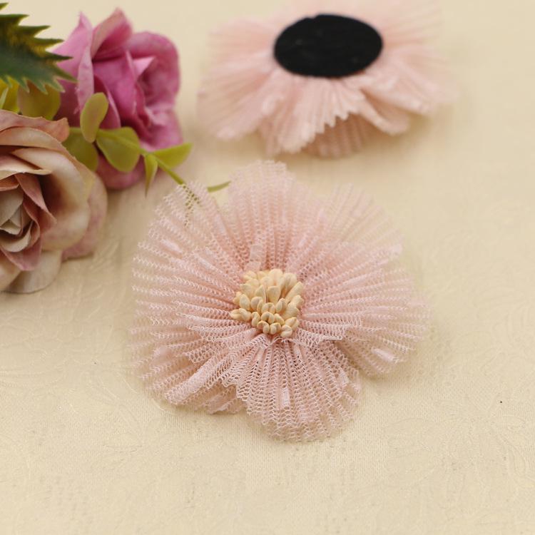 Korean Handmade Yarn Flower Hair Accessories for Children