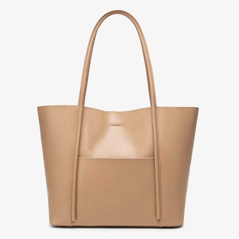 Женская сумка-тоут из натуральной кожи большой вместимости - сумка через плечо из коровьей кожи