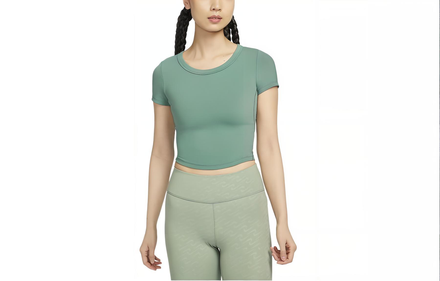 Nike One Fitted Crop Top Women s Coastal Blue/Black FN2805-361 M