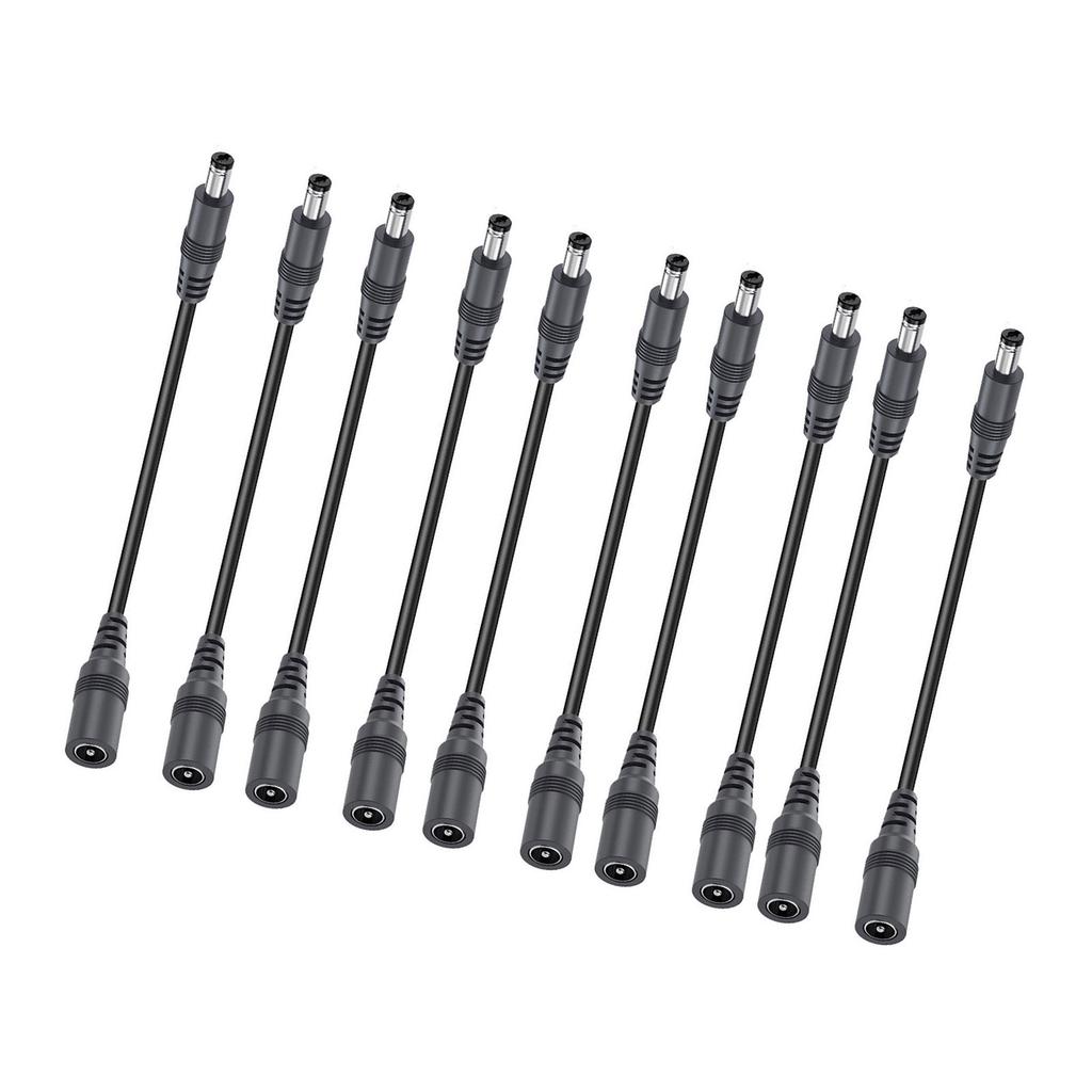 2/4/6/8/10pcs Practical 22AWG DC5.5x2.1mm Power Extension Cord 5521 Supply Adapters Cable Flexible Power Extension Cable