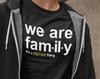 Wir sind Familie T-Shirt: Individuelles Baumwoll-Gruppen-T-Shirt