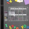 6 Markers Acrylic Erase Boards Clear Planning Note Board Premium Monthly Calendar Memo  School