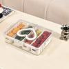 Large Capacity 4/8 Grids Food Divided Serving Tray Sealed Food Preservation Store Box  for Home