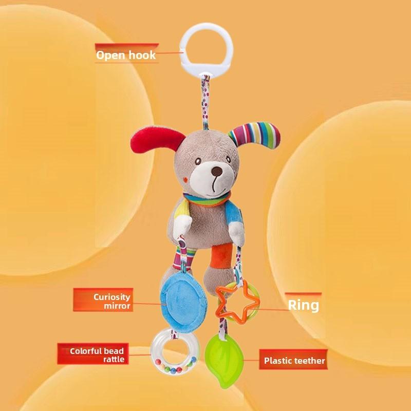 Baby Plush Baby Car Seat Toys With Hanging Animal Designs For Infants And Toddlers