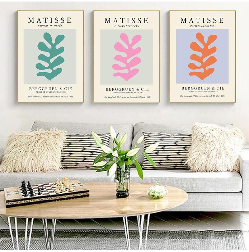 Henri Matisse Fashion Retro Modern Wall ART Posters And Prints Abstract Wall Canvas No FRAME