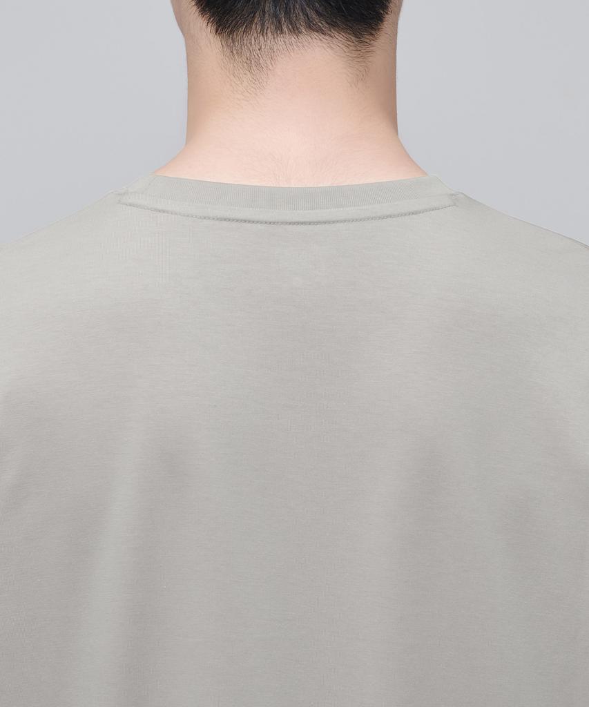 MUSINSA STANDARD Supima Relaxed Crew Neck Long Sleeve T-Shirt [Mushroom]