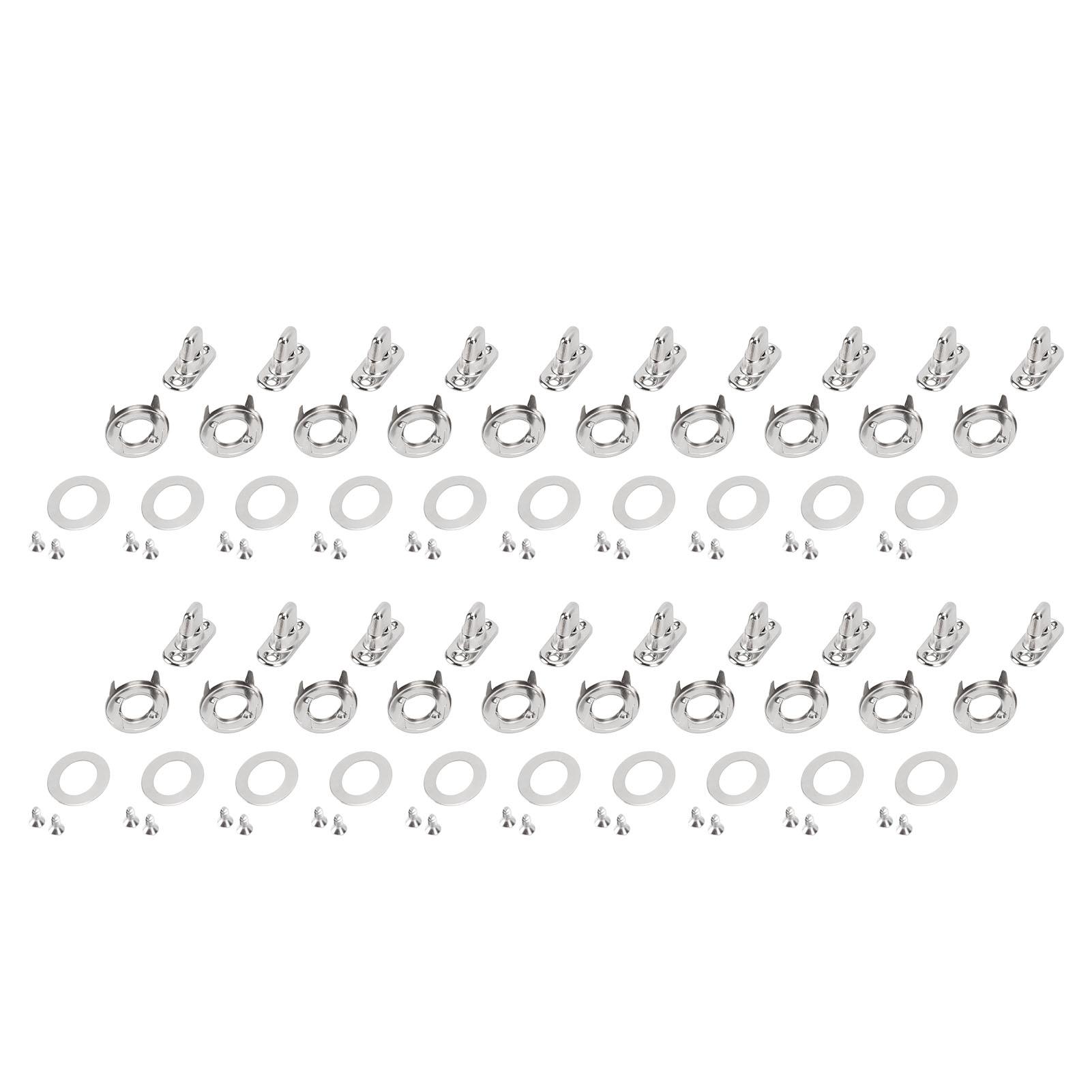 

Twist Lock Fasteners Turn Button Eyelet and Stud Mounting Screws for Canvas Marine Fastener Turn Buttons
