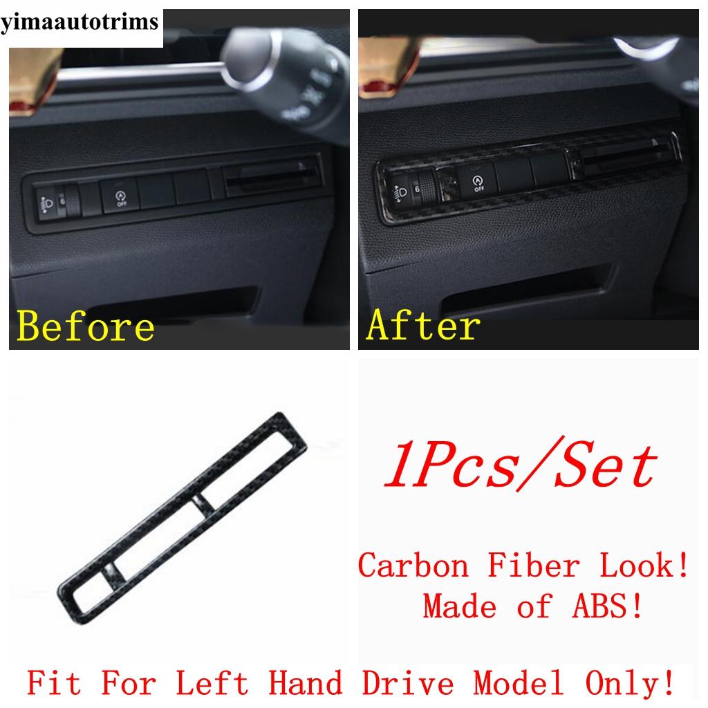 

Air AC Vent Pillar A Speaker Water Cup Window Lift Cover Kit Trim Carbon Fiber Accessories For Peugeot 5008 5008GT 2017 - Model C