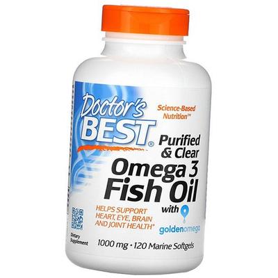 Purified & Clear Omega 3 Fish Oil, 120gelcaps (67327006)