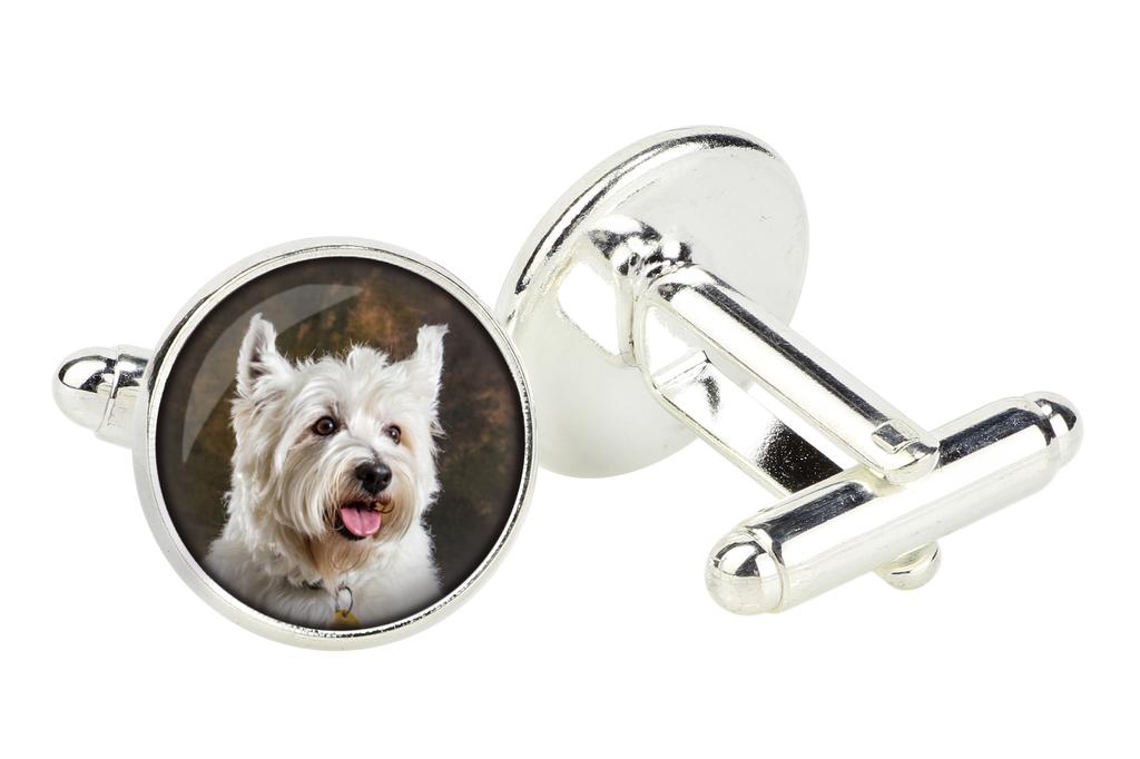 West Highland White Terrier, Westie, Westy - manschettknappar i en ask, handgjorda smycken, produkt från märket Art-Dog