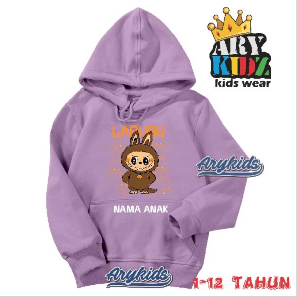 Dziecięca Bluza z Kapturem Nowa Modna Labubu Kids Słodka Kreskówkowa Casualowa Codzienna Bluza 100-160cm Chłopcy Dziewczynki