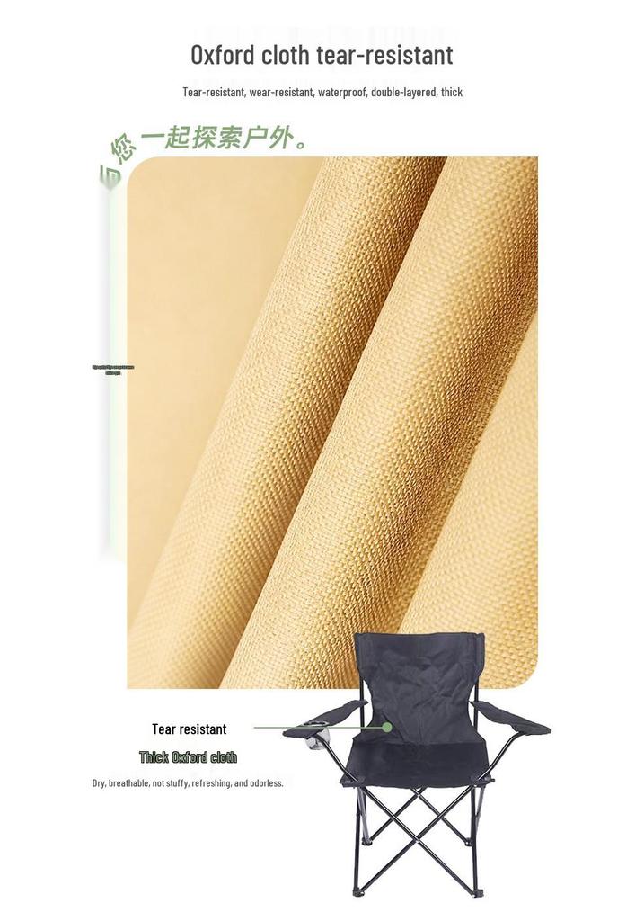 Fauteuil de camping pliant portable d'extérieur