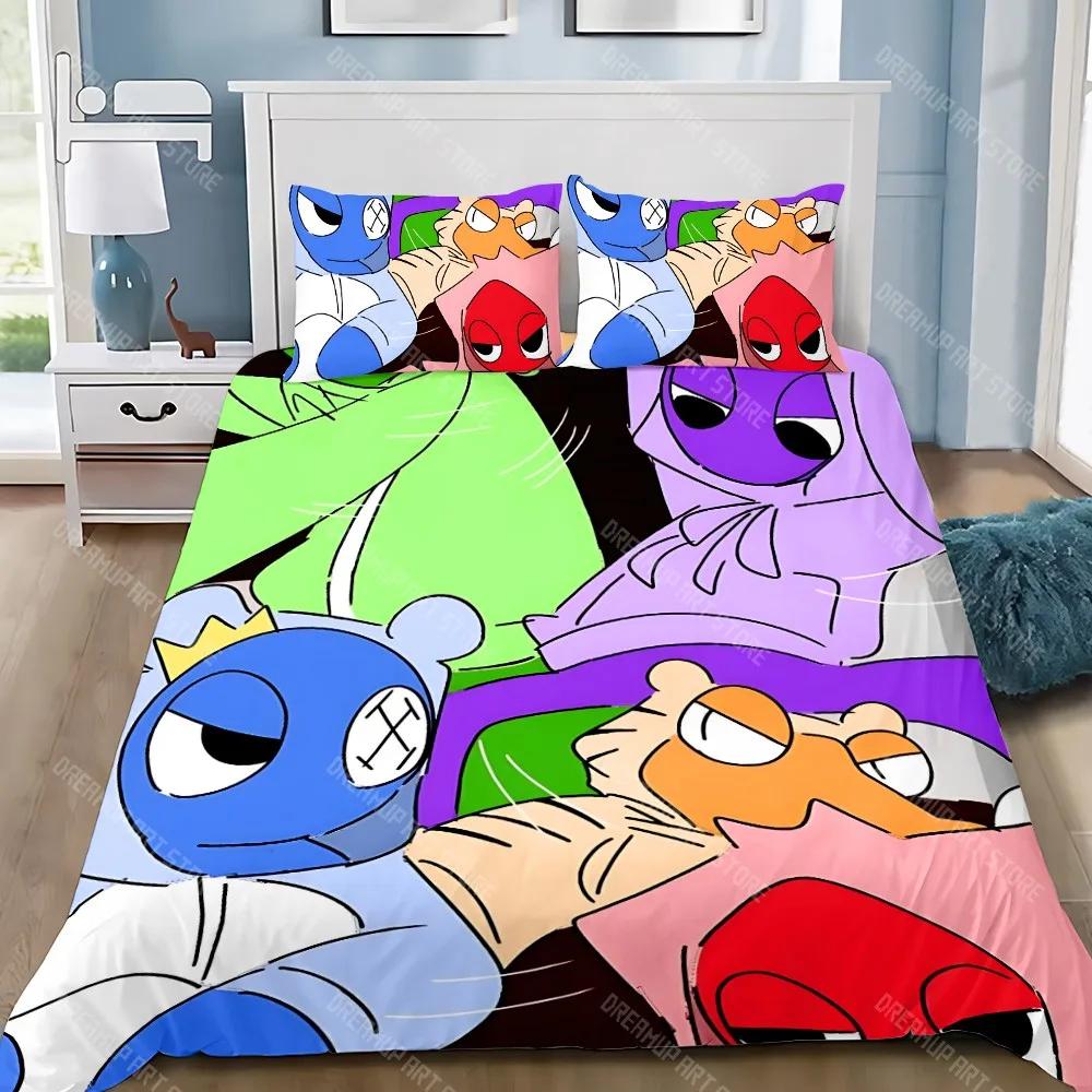 Duvet Cover Pillowcase Bedding Set Adult Boy F-Friends Girl Bedroom Decoration Children R-Rainbows Gift Single Double Large Size