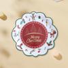 Christmas party party disposable plates, cupcakes, paper plates, dessert tables, decorative plates, tablecloths, tableware
