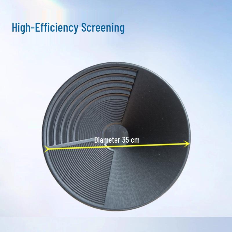 Portable Hand-Crank Gold Panning Tool: Large, Three-Groove Plate for Beginners