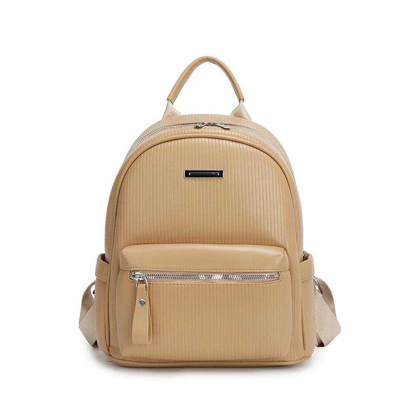 Women's New Multifunctional Backpack, Casual Backpack, Lightweight Travel Backpack, Solid Color Simple Commuting Bag