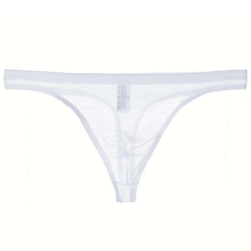 Thong Tangas Mesh Men's Underwear Sexy Breathable T-Back Thong Underpant Sezy Lingerie G-String