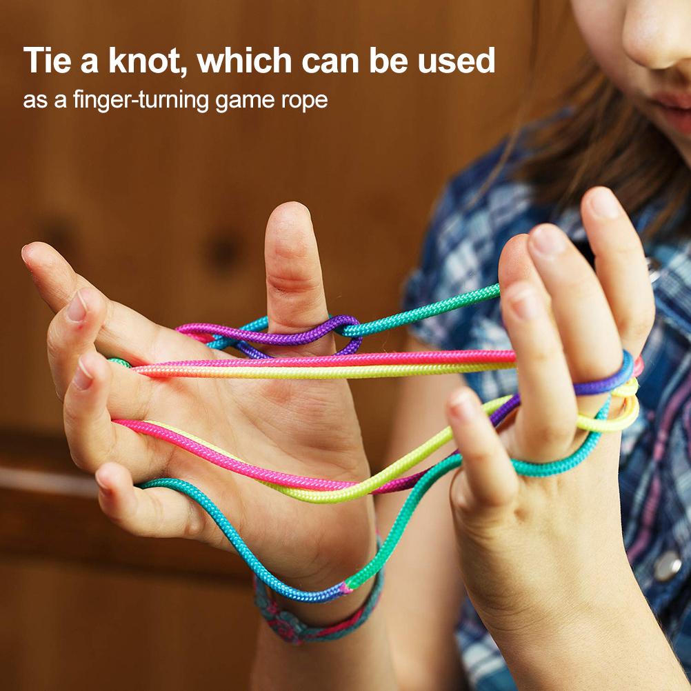 3 Meter Gymnastics Rope Rainbow Rhythmic Gymnastics Rope Sports Training Competition Rope DIY Braid