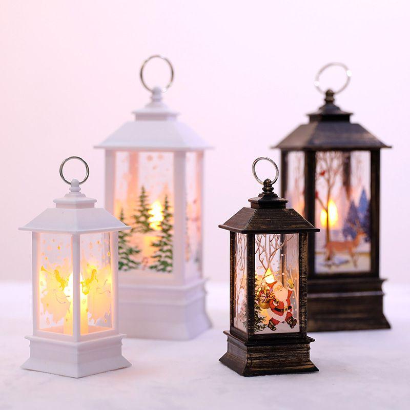 Exquisite Santa Claus Hanging Lantern Led Light Lamp Ideal For Holiday Decor