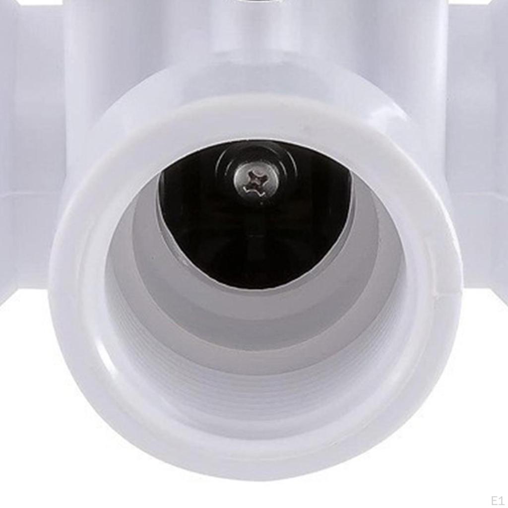 Three Way Diverter Valve Hose Connector with Pipe Clamps Pool Hoses Connection Fittings for