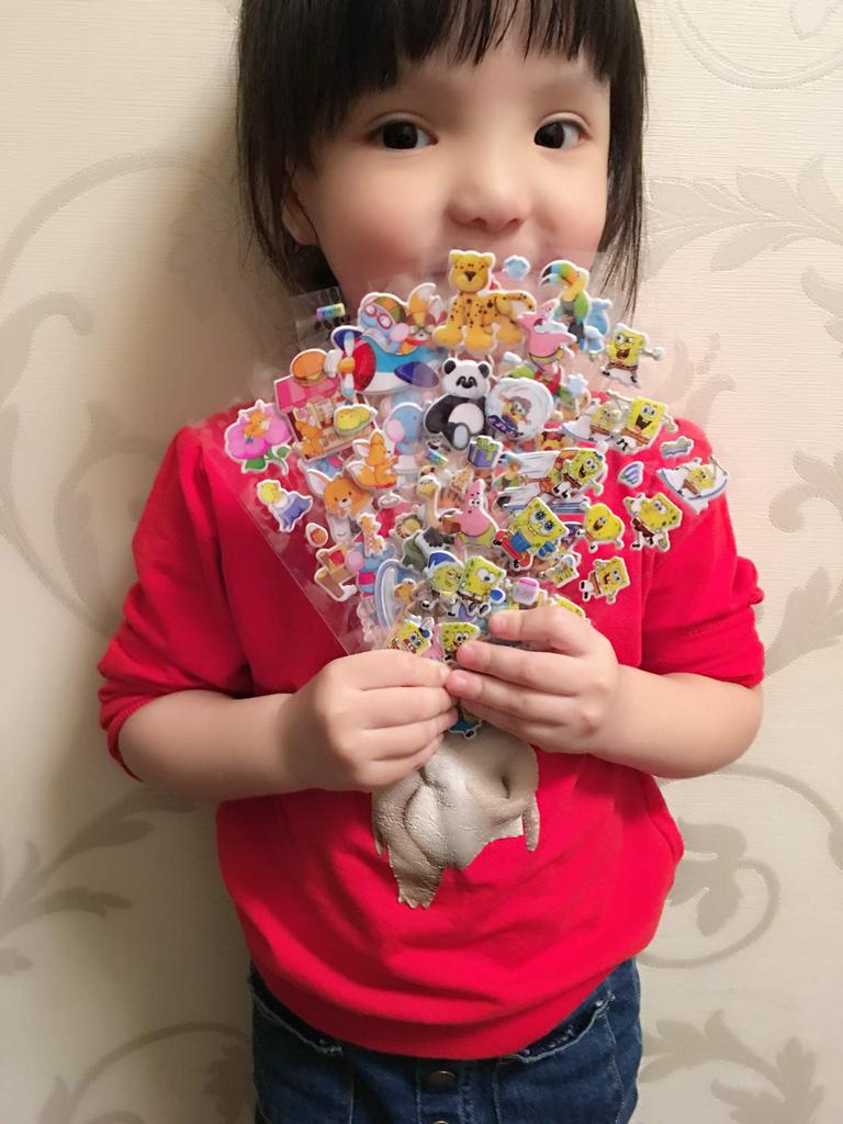 LOKIPA Reward 3D Puffy Cute Sticker Large Set of 60 Stickers, Gift, Set,