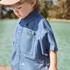 Minibala Boy's Lightweight Cotton Linen Shirt & Pants Set