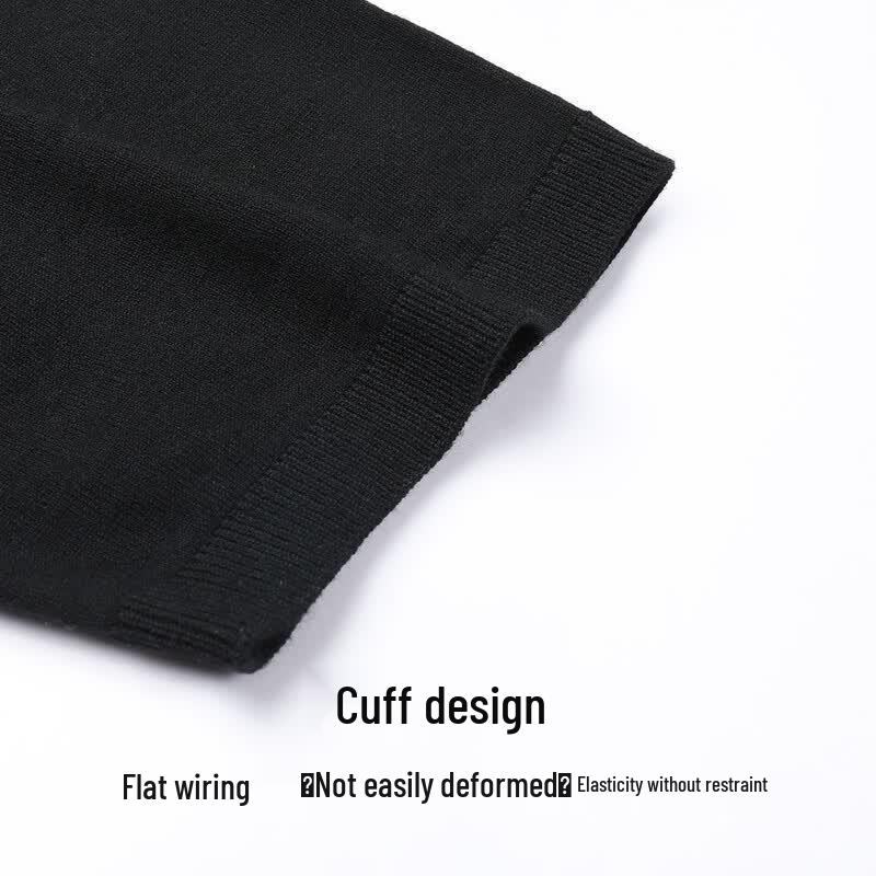 SHANSHAN Men's Summer Wool Blend Polo Knit Shirt