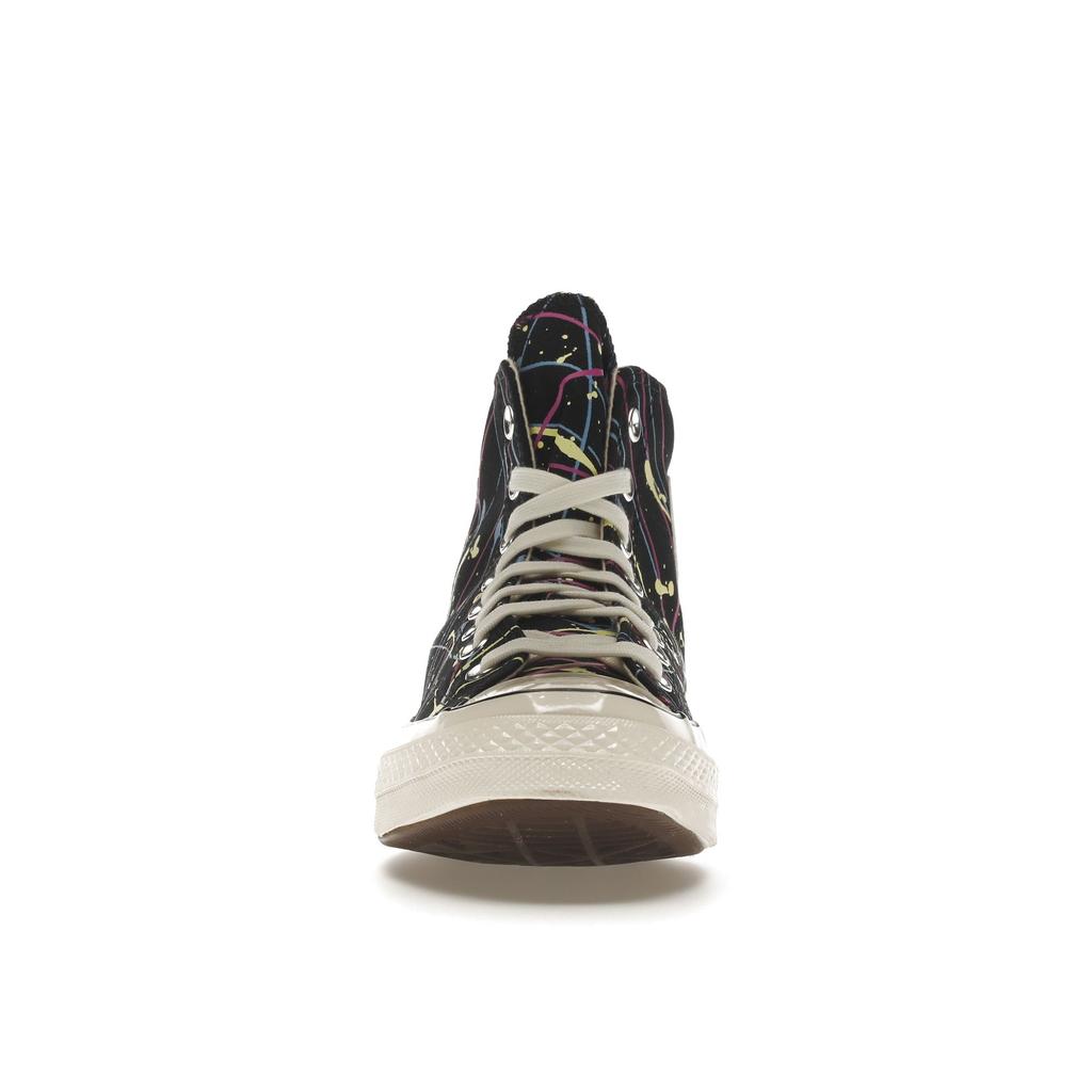 Converse Chuck 70 High Black Magenta Paint Splatter Casual Shoes 170801C