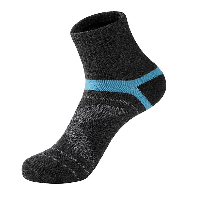 High Quality 1 Pairs Combed Cotton Men's Socks New Casual Breathable Sport Socks Man Stripe Long Sock Plus Size 38-45