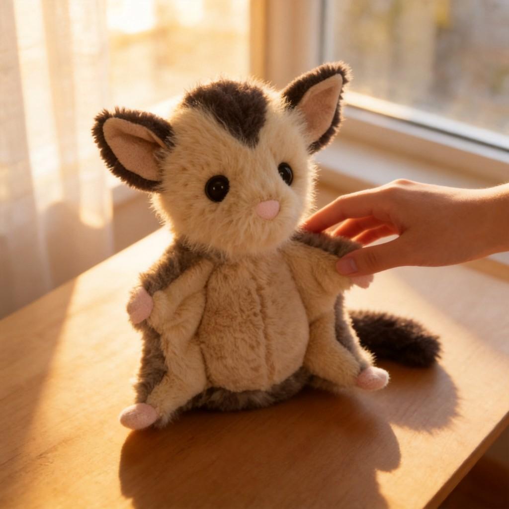 Peluche Ghiro dello zucchero con tessuto di cotone per alleviare lo stress e come regalo