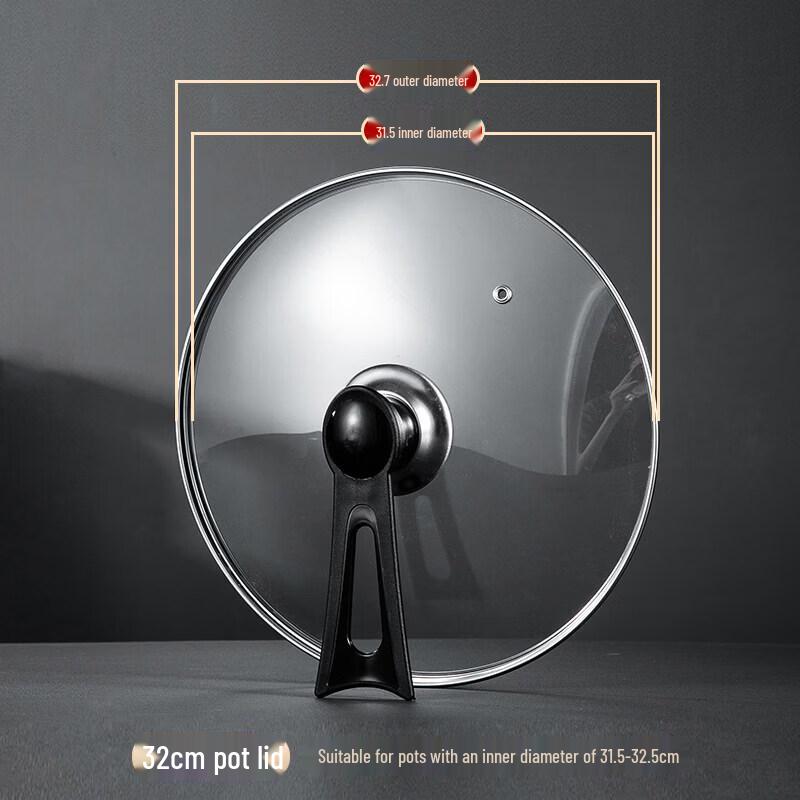 Stainless Steel Tempered Glass Pot Lid
