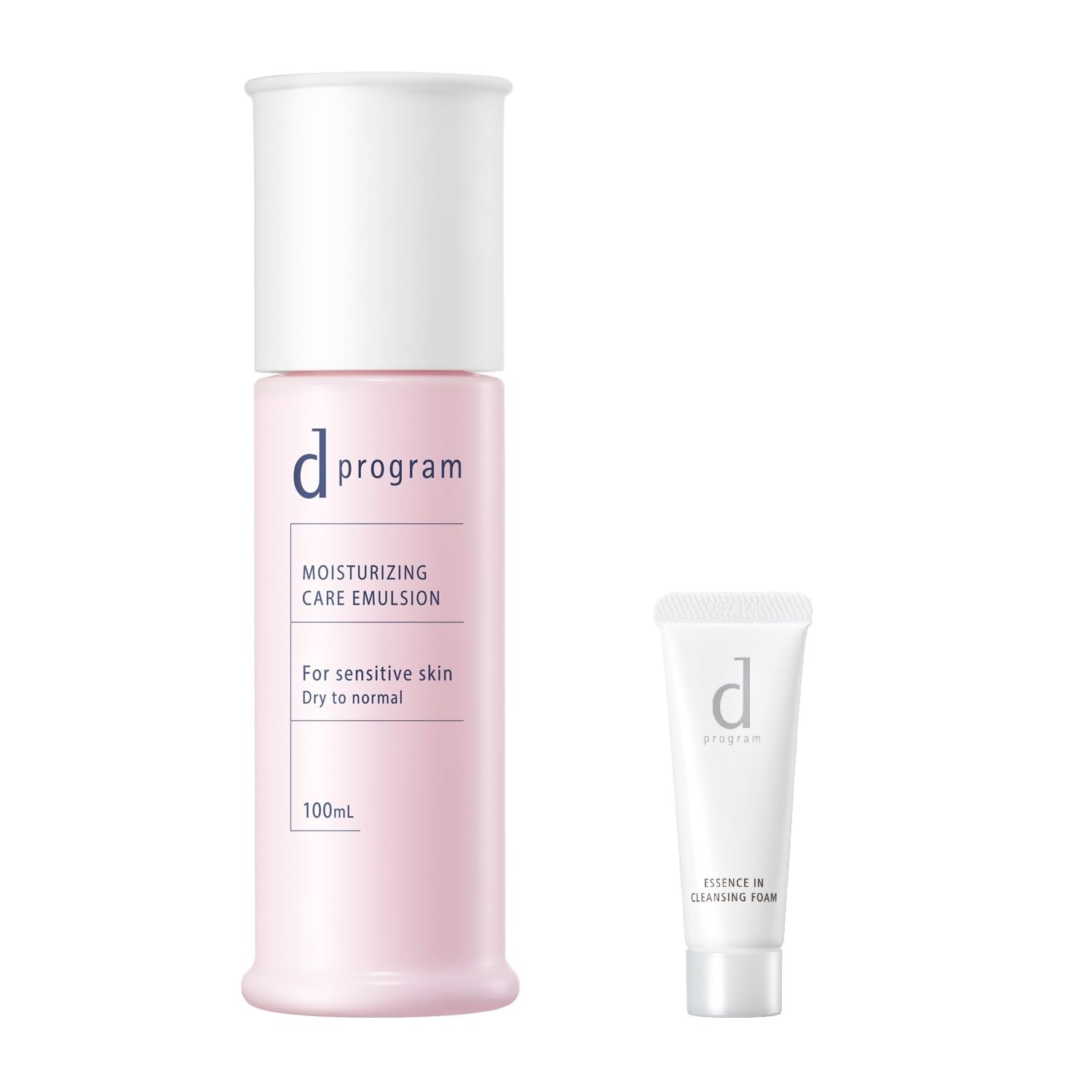 d program Online Exclusive Kit [Quasi-drug] Moist Care Emulsion EX 100mL + Face Wash 20g | Emulsion | Milk/Lotion Type | Fragrance-free | Delicate Ski