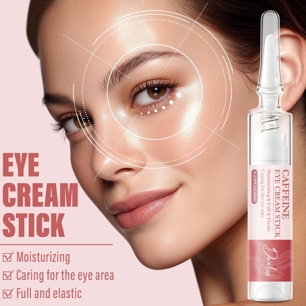 Caffeine Eye Cream Stick-Tighten Eye Area Skin-Full And Elastic-Long-lasting Moisture-Suitable For All Skin Types, 10g