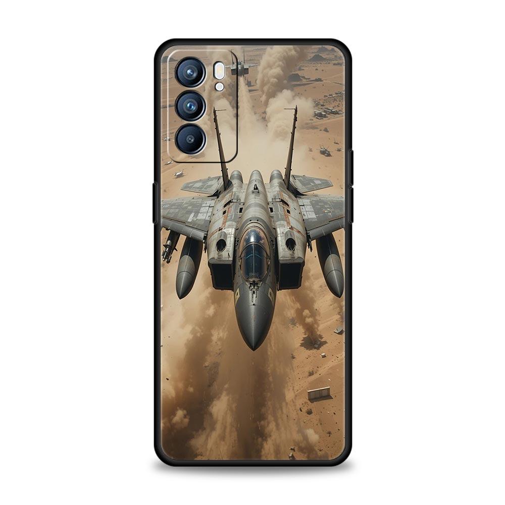 Aircraft Helicopter Airplane Case For Oppo Reno13 Reno12 Reno11 F Reno10 Pro A54 5G Find X5 A53 A52 A9 A17 4G A79 A80 A98 Cover