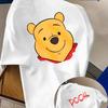 Sommer Herren Disney Winnie Puuh Muster T-Shirt Tägliche Freizeit und Themenaktivitäten Tragen Unisex Baumwolle Kurzarm Übergroß