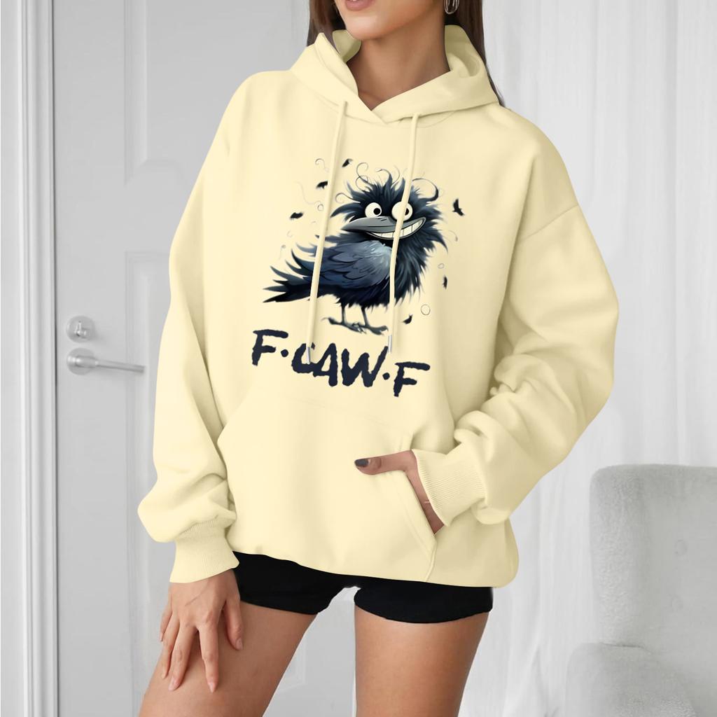 Women's Fashion Casual Long Sleeve Loose Printed Sweatshirt