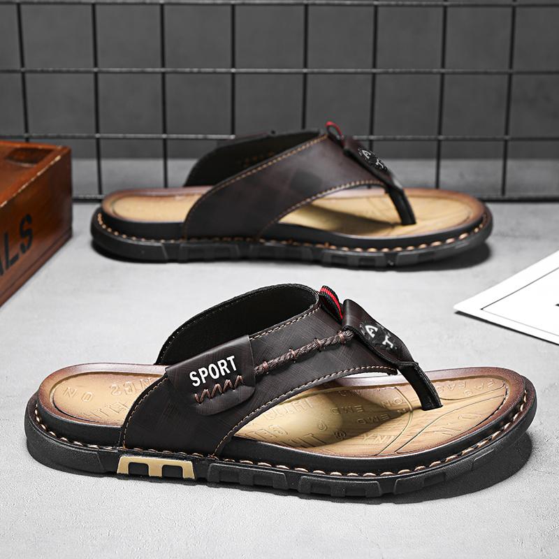 

Fashion CYYTL Flip Flops Summer Mens Slippers Casual Shoes Beach Sandals Outdoor Slides Walking Comfort Designer Fashion Luxury Leather 38