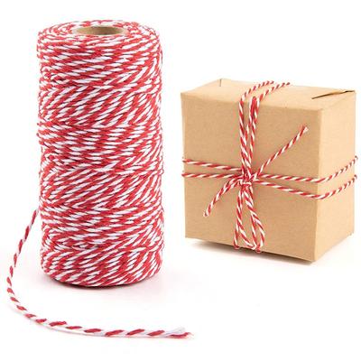 100M/Rolle Bakers Twine String Baumwolle Schnüre Seil für Home Decor handgemachte Weihnachten Geschenk Verpackung Handwerk DIY Verpackung Geschenk