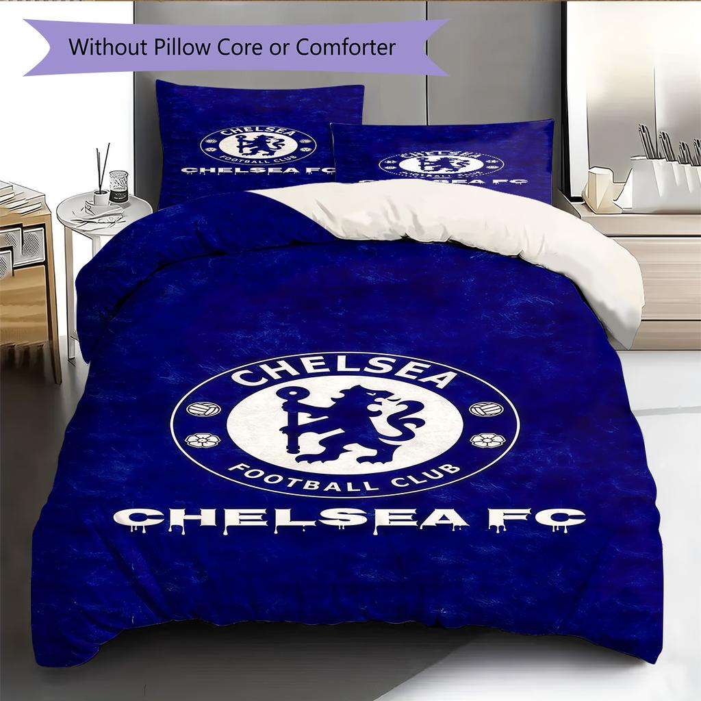 The Blues logo  Pattern Bedding Quilt Set Quilt Cover Pillowcase Home Decoration Birthday Gift (1 * duvet cover + 2 * pillowcase, without core)