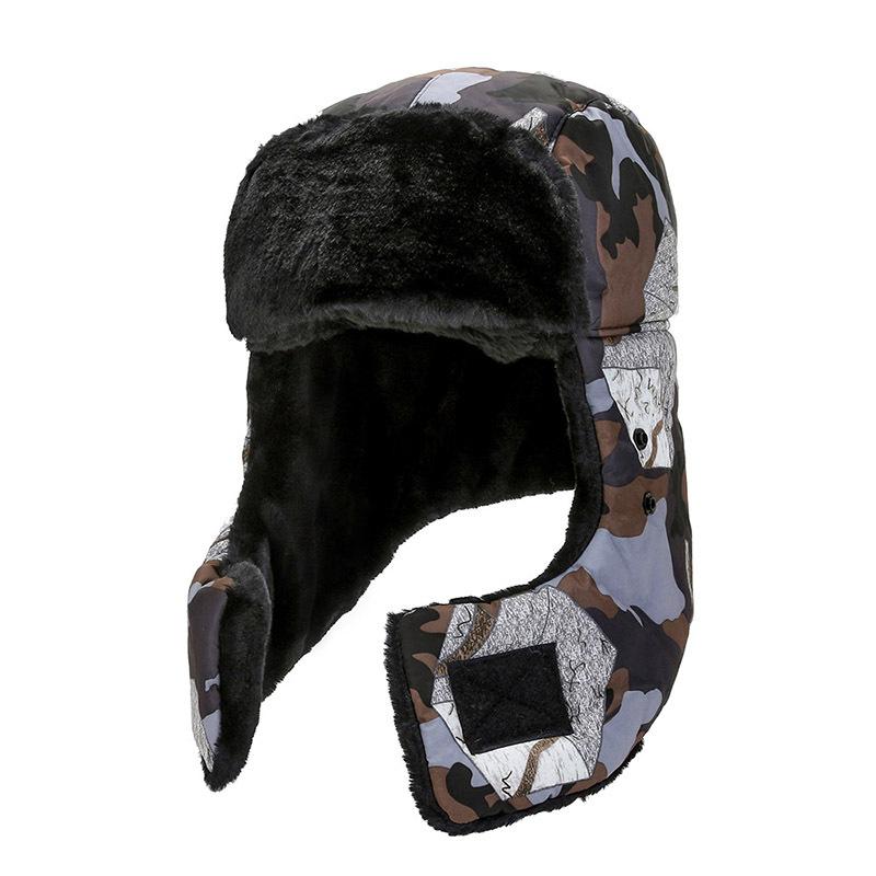 Winter Tarn-Lei Feng-Mütze für E-Bike-Fahrten, Ohrenschutz, winddicht, Kälteschutz für den Nacken, warme, verdickte Baumwollmütze