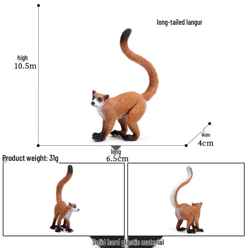 Cross-Border Children's Cognitive Animal Model: Gorilla, Monkey, Ape Toy Ornament